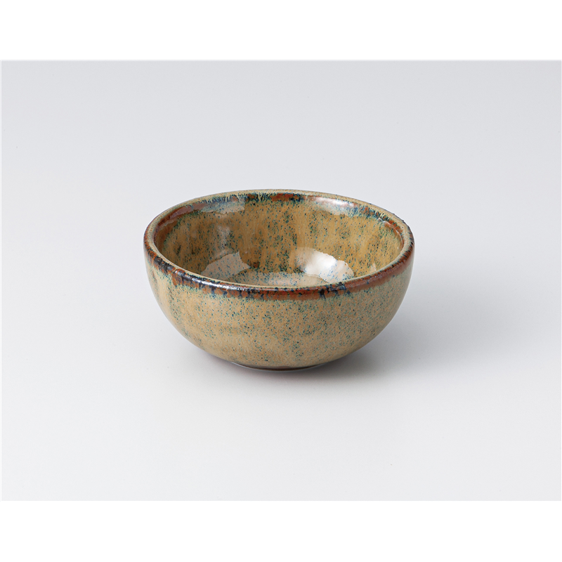 古林陶器 小付 窯変青朽葉8.5cmボール 1307650525 1個（ご注文単位1個）【直送品】