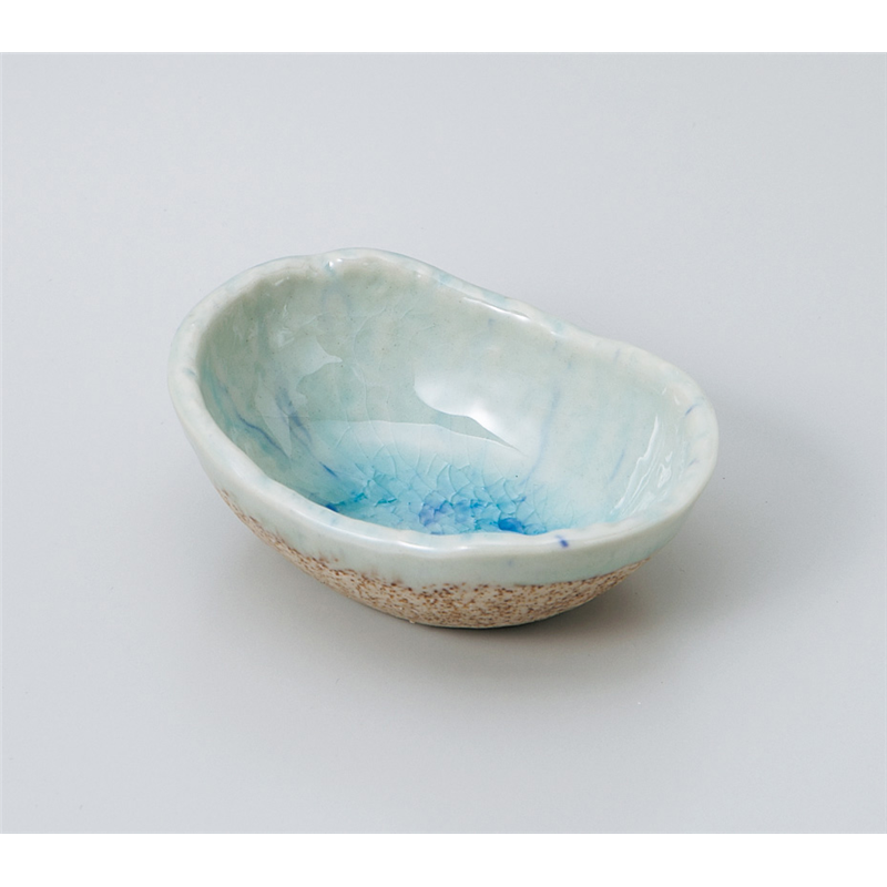 古林陶器 小付 岩清水楕円小付 907850435 1個（ご注文単位1個）【直送品】