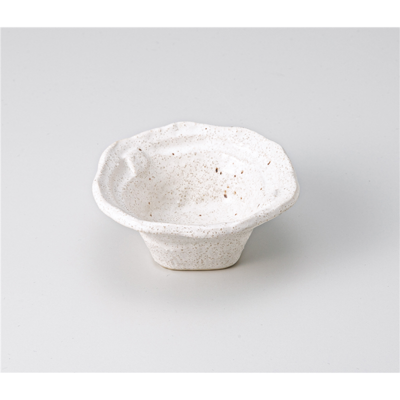 古林陶器 小付 白マット ナデ角小付 1208120531 1個（ご注文単位1個）【直送品】