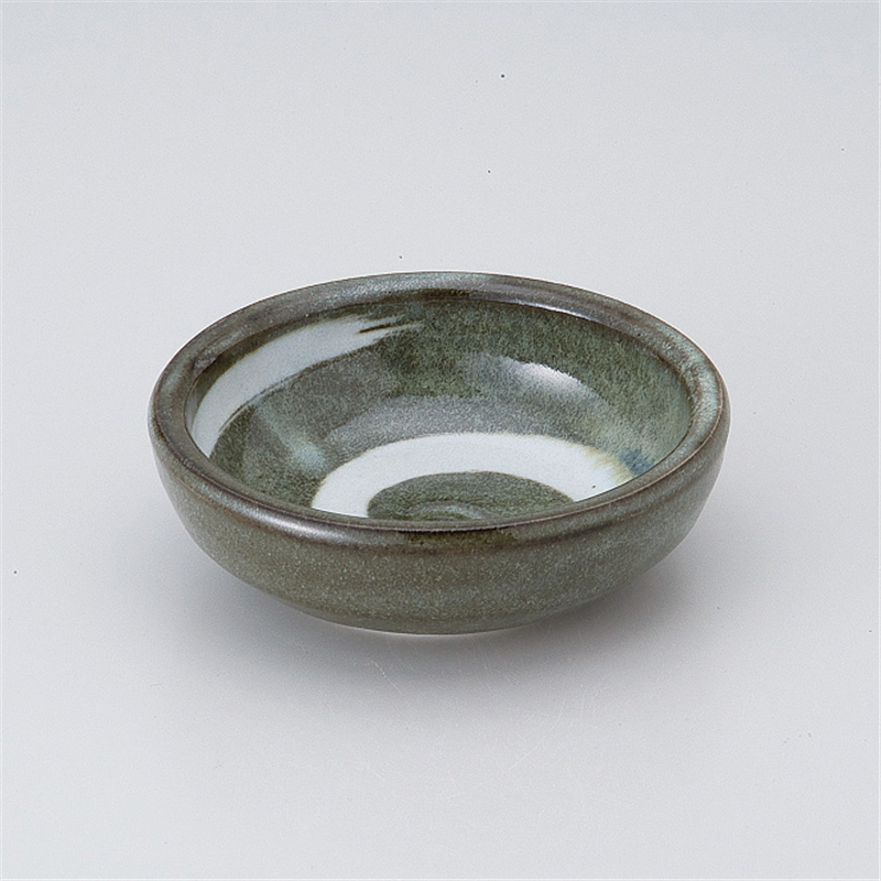 古林陶器 小付 グレー白渦まめ皿 508540525 1個（ご注文単位1個）【直送品】