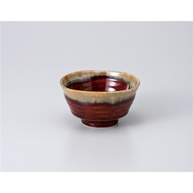 古林陶器 小付 茶塗広口小鉢 608250316 1個（ご注文単位1個）【直送品】