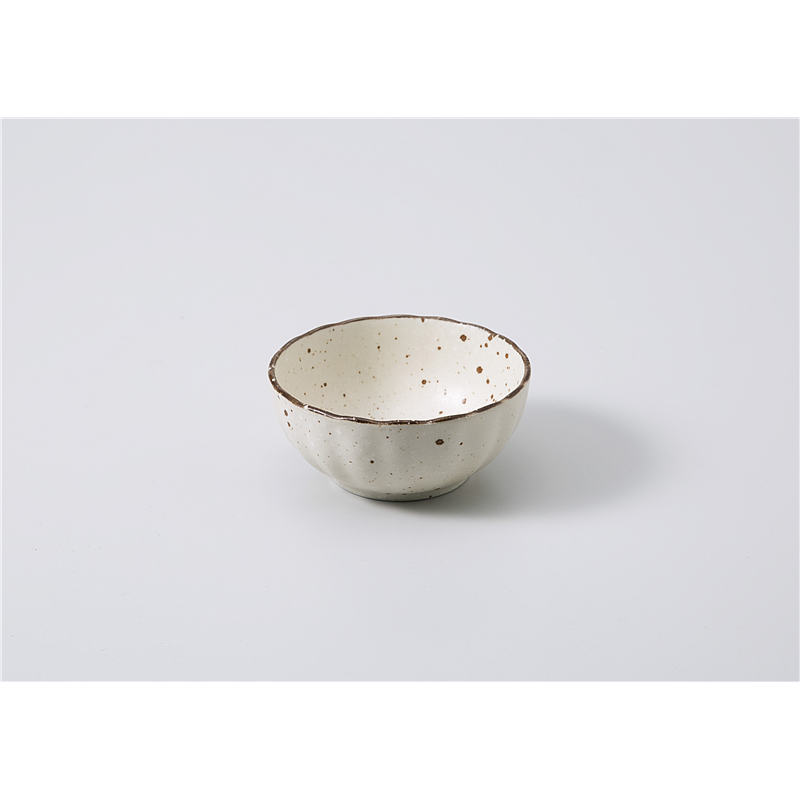 古林陶器 小付 白化粧 菊型3.0小鉢 1108150260 1個（ご注文単位1個）【直送品】