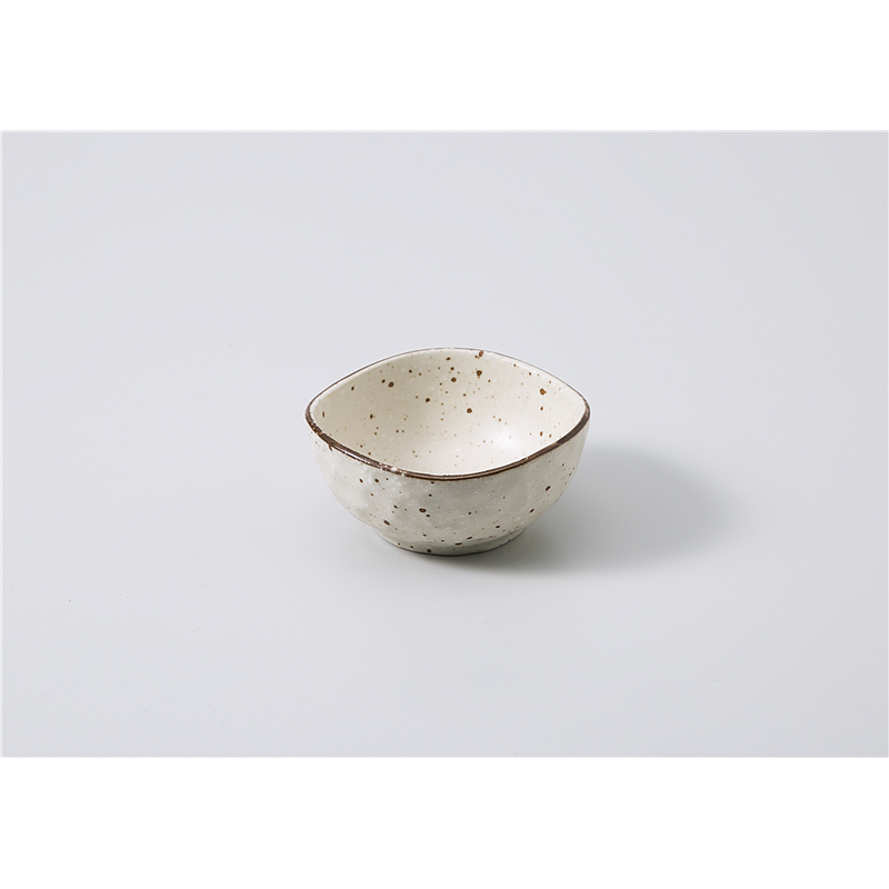 古林陶器 小付 白化粧 三角3.0小鉢 1108150360 1個（ご注文単位1個）【直送品】