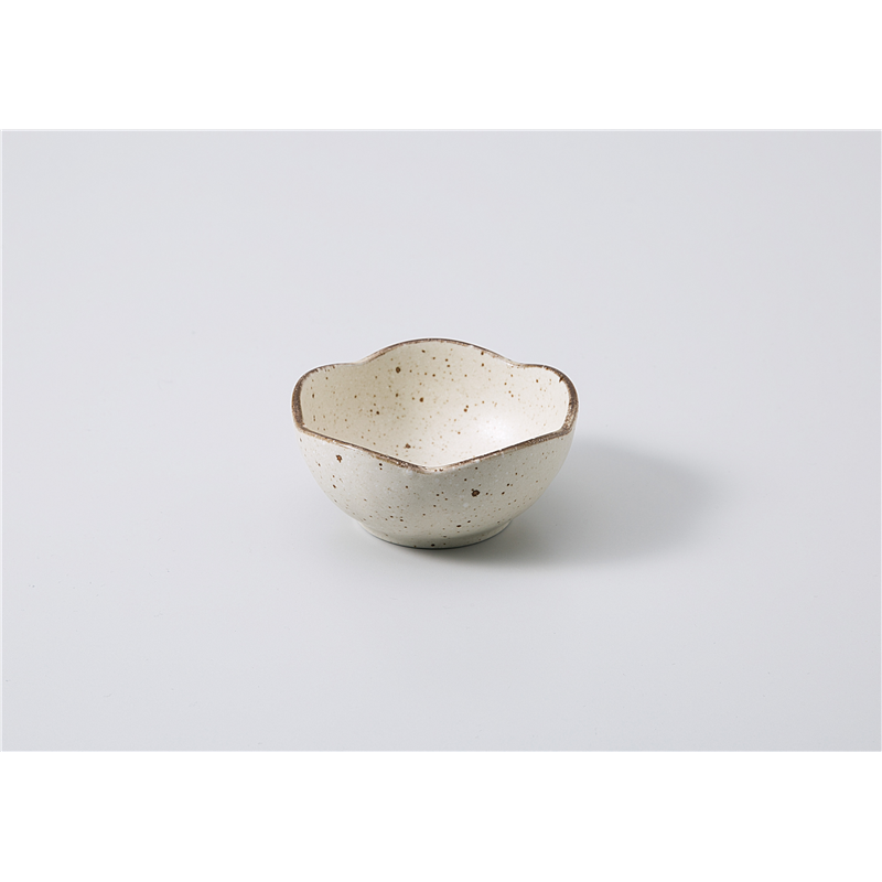 古林陶器 小付 白化粧 梅型3.0小鉢 1108150460 1個（ご注文単位1個）【直送品】