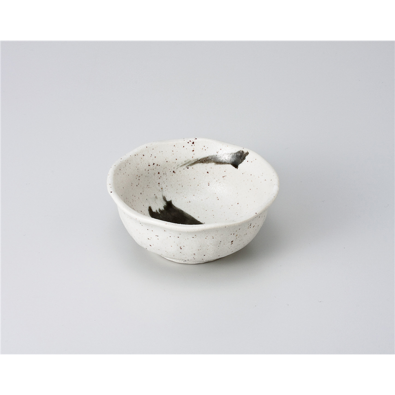 古林陶器 小付 梨地黒ハケ 小鉢 608550157 1個（ご注文単位1個）【直送品】