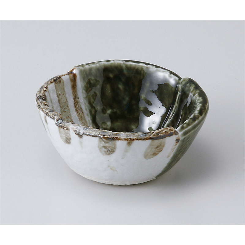 古林陶器 小付 織部ストライプ3.0丸小鉢 506730277 1個（ご注文単位1個）【直送品】