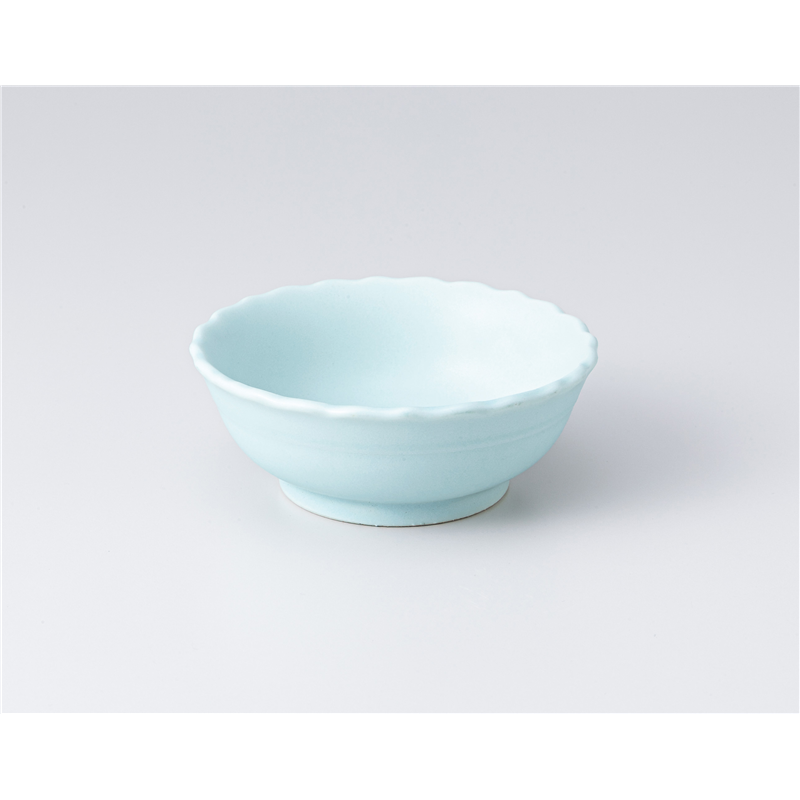 古林陶器 小付 ブルー フリル30小鉢 1307840431 1個(ご注文単位1個)【直送品】