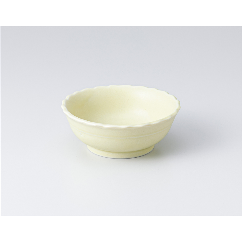 古林陶器 小付 イエロー フリル30小鉢 1307840531 1個(ご注文単位1個)【直送品】