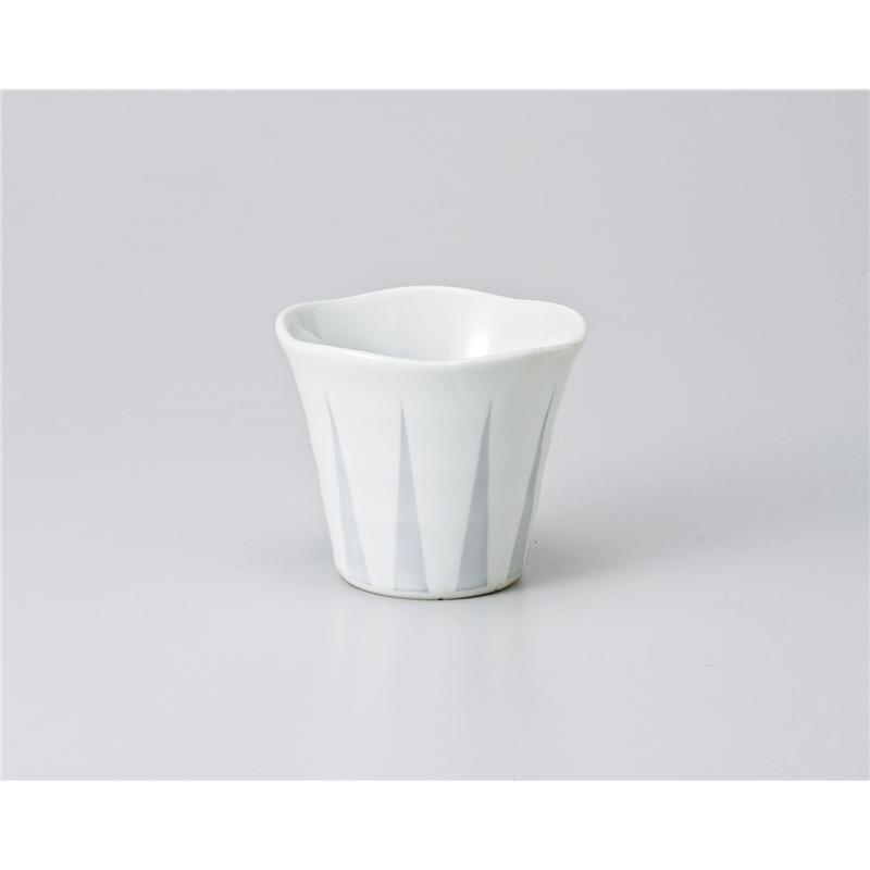 古林陶器 小付 花型剣先珍味鉢 白 608510224 1個（ご注文単位1個）【直送品】