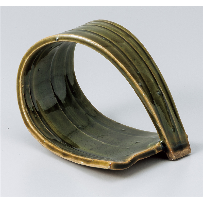 古林陶器 珍味特選 手造り合わせ皿(小) 織部 808310235 1個（ご注文単位1個）【直送品】