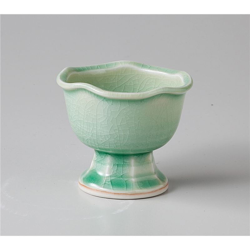 古林陶器 珍味特選 ビ-ドロ灰釉梅型高台珍味 1108520547 1個（ご注文単位1個）【直送品】