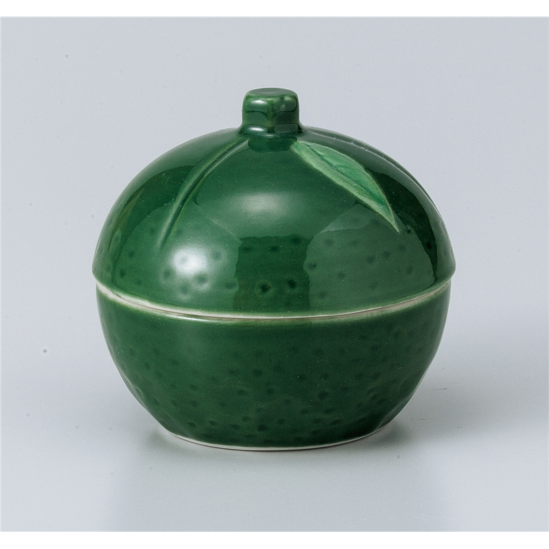 古林陶器 珍味特選 ゆず型珍味(緑) 808040456 1個（ご注文単位1個）【直送品】