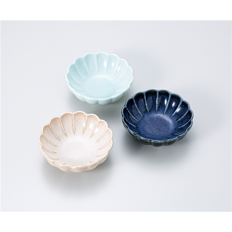 古林陶器 珍味 菊型白うのふ7cm鉢 1308320152 1個（ご注文単位1個）【直送品】