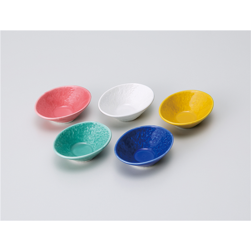 古林陶器 珍味 ピンク石目楕円豆鉢 1108830170 1個（ご注文単位1個）【直送品】