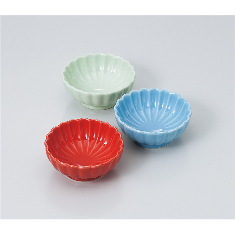 古林陶器 珍味 菊型小付 ヒワ 909520715 1個（ご注文単位1個）【直送品】