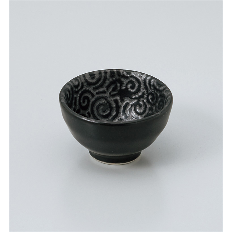 古林陶器 珍味 銀彩黒唐草珍味 910050352 1個（ご注文単位1個）【直送品】