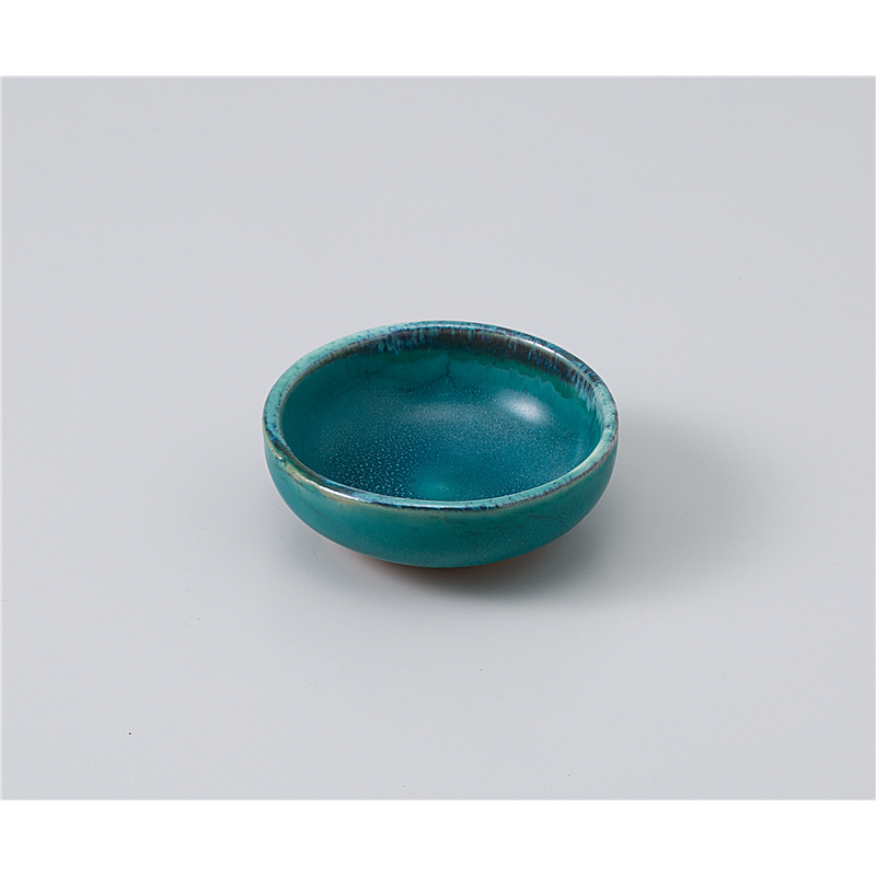 古林陶器 珍味 トルコブルー丸小付 1109360115 1個（ご注文単位1個）【直送品】