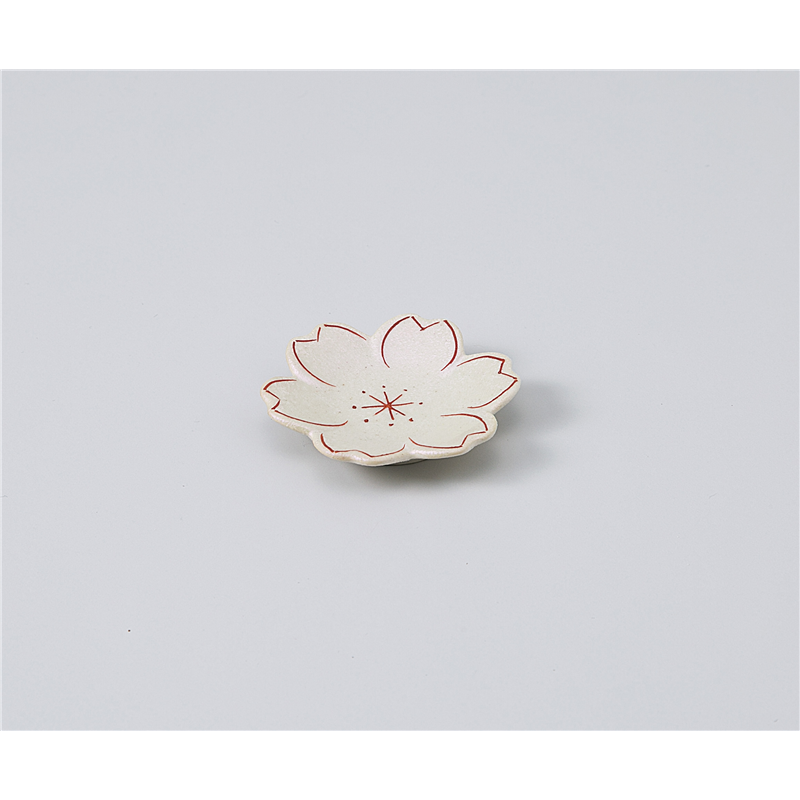 古林陶器 珍味 ラスター 桜豆皿 1109340478 1個（ご注文単位1個）【直送品】