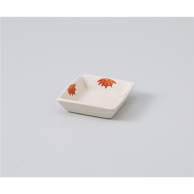 古林陶器 珍味 赤絵菊 角珍味 1109450778 1個（ご注文単位1個）【直送品】