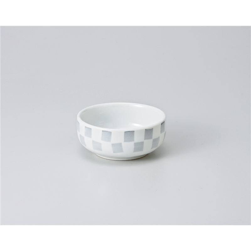 古林陶器 珍味 市松丸珍味鉢 白 608530524 1個（ご注文単位1個）【直送品】