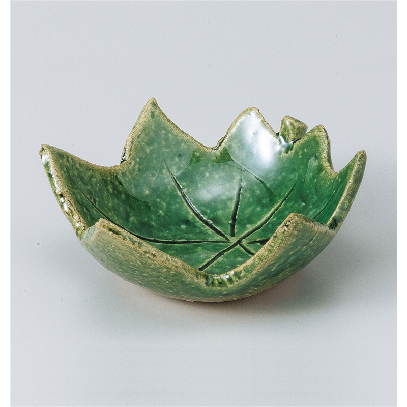 古林陶器 珍味 織部紅葉型珍味 808260147 1個（ご注文単位1個）【直送品】