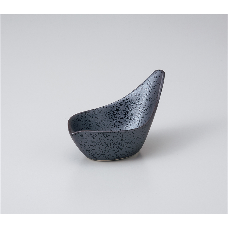 古林陶器 珍味 花びら珍味 明世黒 1010250478 1個（ご注文単位1個）【直送品】