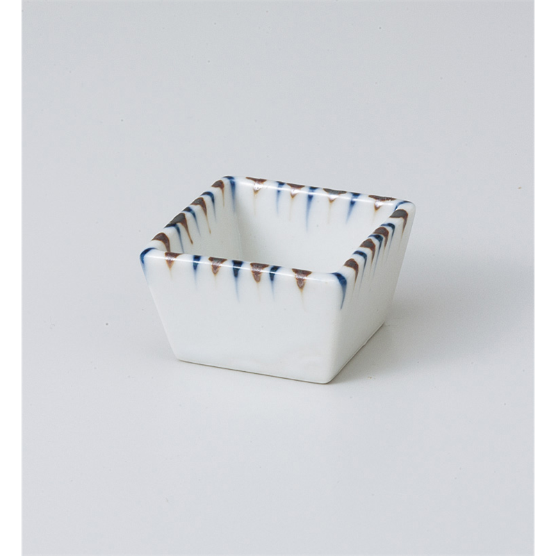 古林陶器 珍味 渕二色十草正角ミニ珍味 809160378 1個（ご注文単位1個）【直送品】