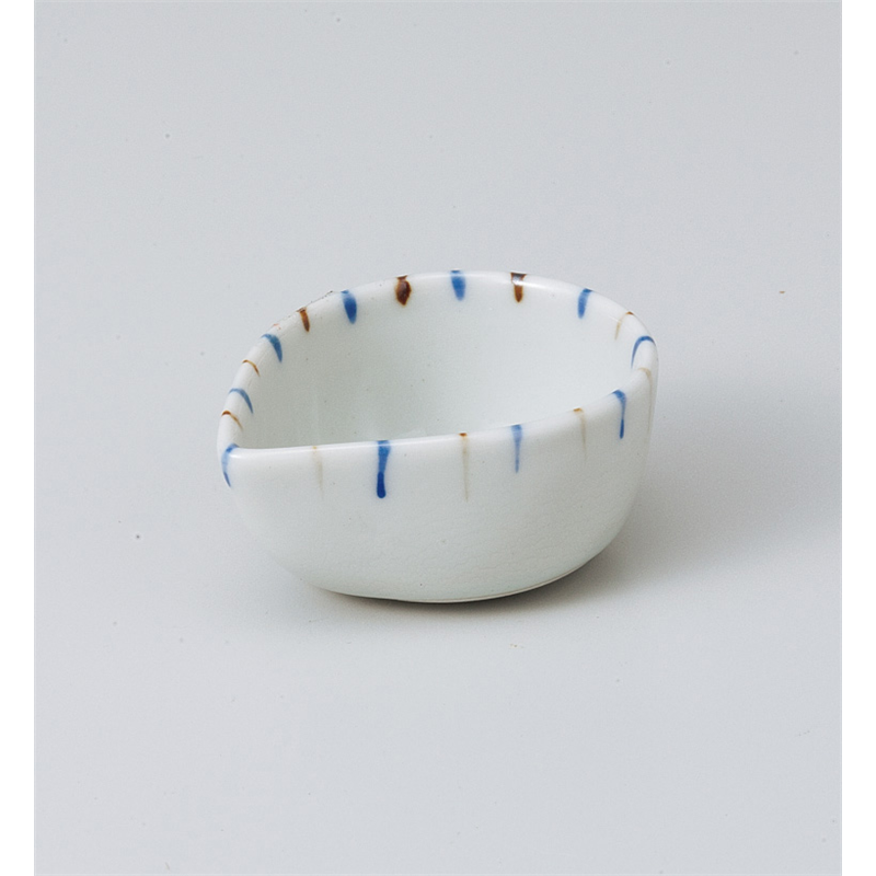 古林陶器 珍味 渕二色十草片口ミニ珍味 809150378 1個（ご注文単位1個）【直送品】