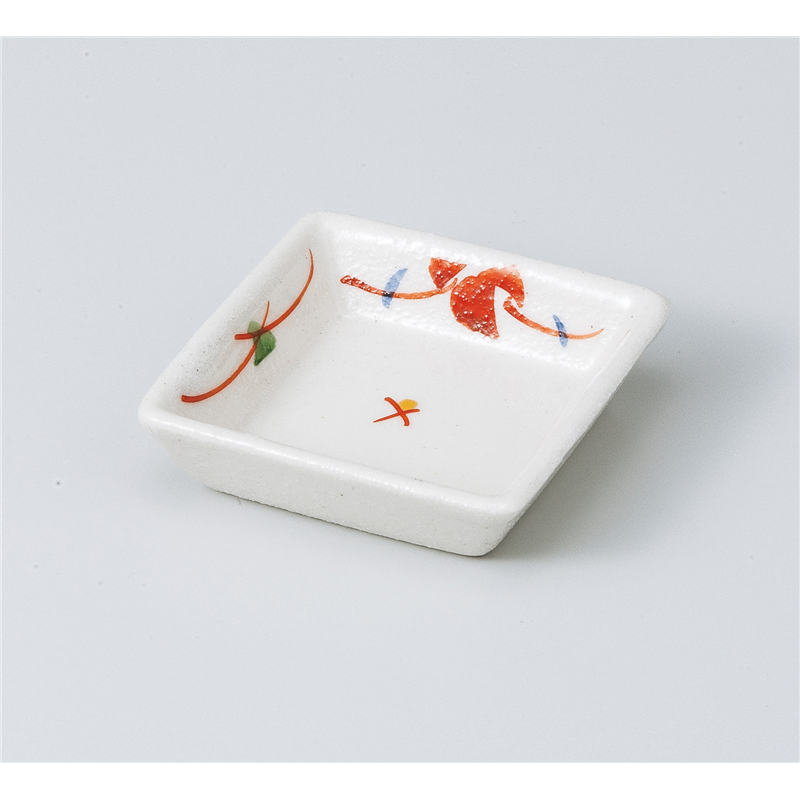 古林陶器 珍味 赤絵万暦角珍味 808260674 1個（ご注文単位1個）【直送品】