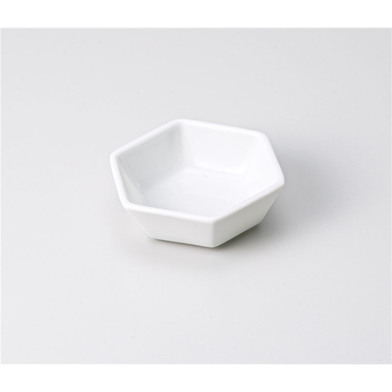 古林陶器 珍味 白六角珍味 1209730647 1個（ご注文単位1個）【直送品】