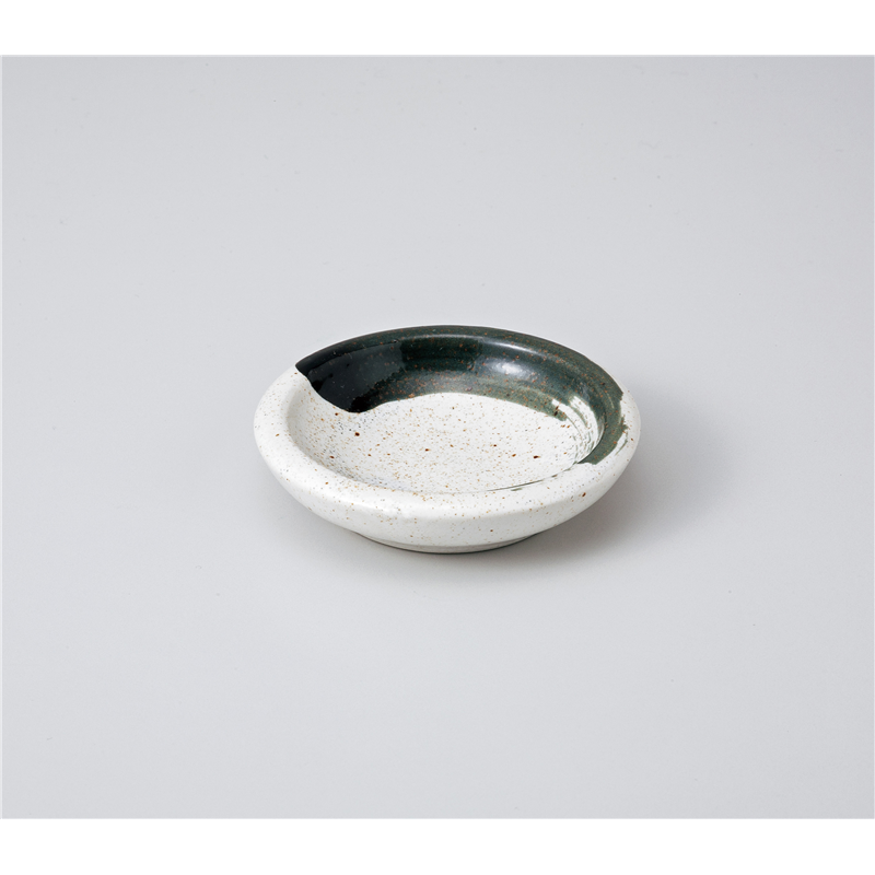 古林陶器 珍味 墨刷毛ミニ皿 1010040325 1個（ご注文単位1個）【直送品】