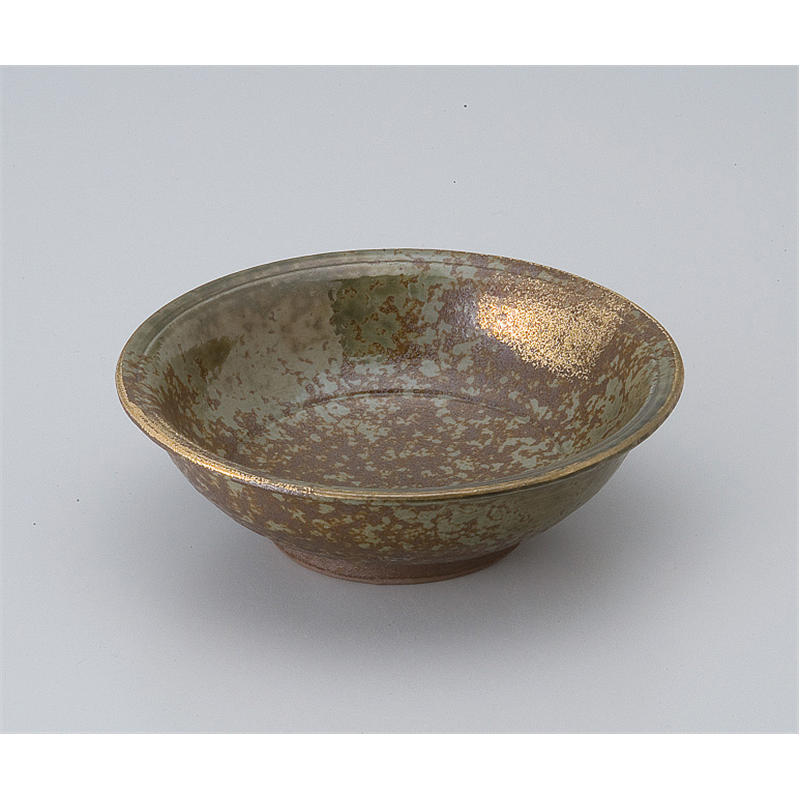 古林陶器 松花堂 金彩吹織部丸鉢 517020374 1個（ご注文単位1個）【直送品】