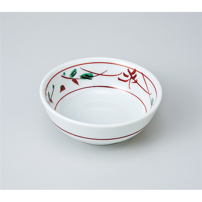 古林陶器 松花堂 朱呉須花絵丸小鉢 717010435 1個（ご注文単位1個）【直送品】