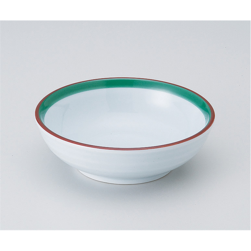 古林陶器 松花堂 二色ライン丸鉢 517040105 1個（ご注文単位1個）【直送品】