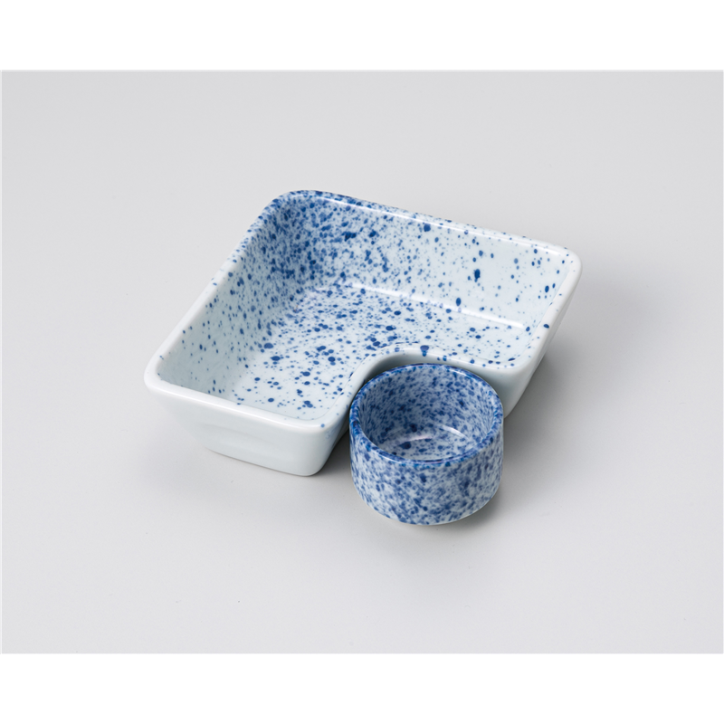 古林陶器 松花堂 吹墨L鉢 1210220747 1個（ご注文単位1個）【直送品】