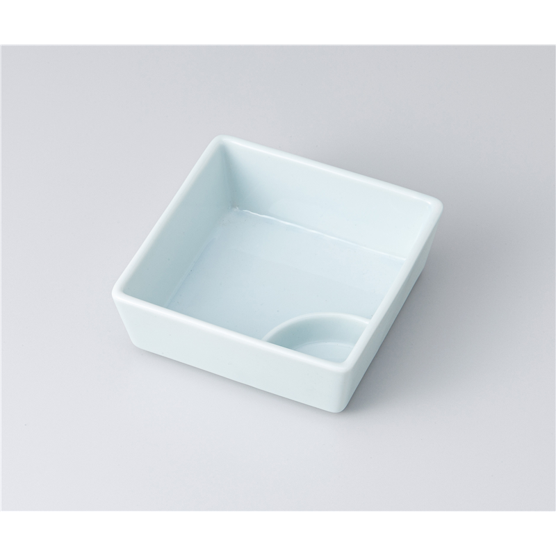 古林陶器 松花堂 青白磁仕切鉢 1309630447 1個（ご注文単位1個）【直送品】