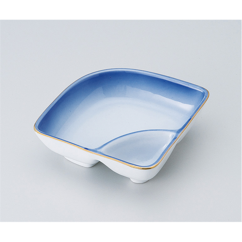 古林陶器 松花堂 渕金コバルト千代口付 516660535 1個（ご注文単位1個）【直送品】