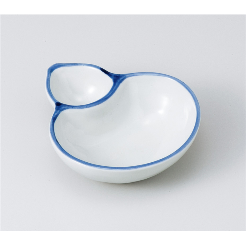 古林陶器 松花堂 渕紺ヒサゴ千代口付鉢 817250461 1個（ご注文単位1個）【直送品】