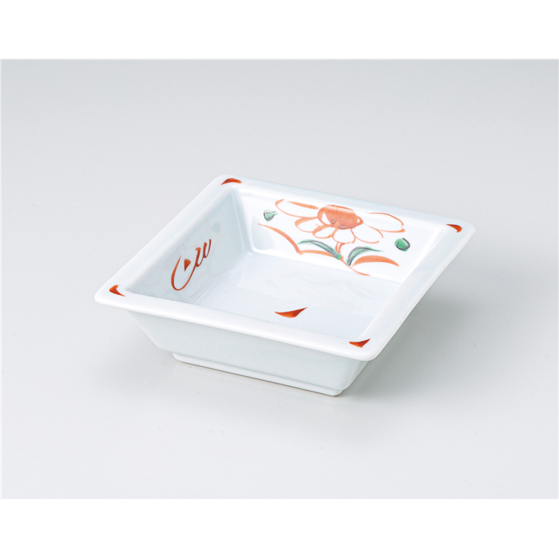 古林陶器 松花堂 花鳥角鉢 1210320547 1個（ご注文単位1個）【直送品】