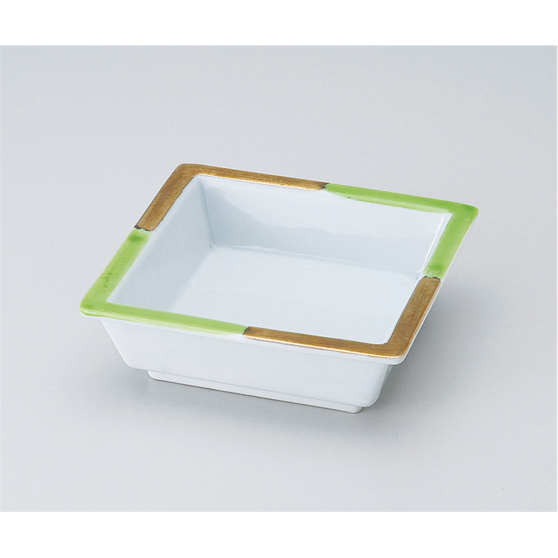 古林陶器 松花堂 ヒワ金角鉢 516810107 1個（ご注文単位1個）【直送品】