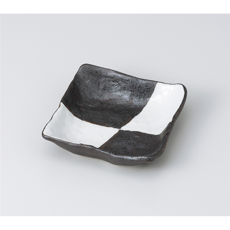 古林陶器 松花堂 市松4.0浅鉢 817350270 1個（ご注文単位1個）【直送品】