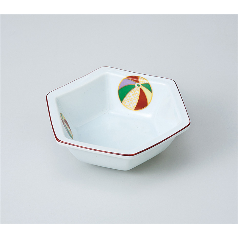 古林陶器 松花堂 夢風船六角鉢 716960247 1個（ご注文単位1個）【直送品】