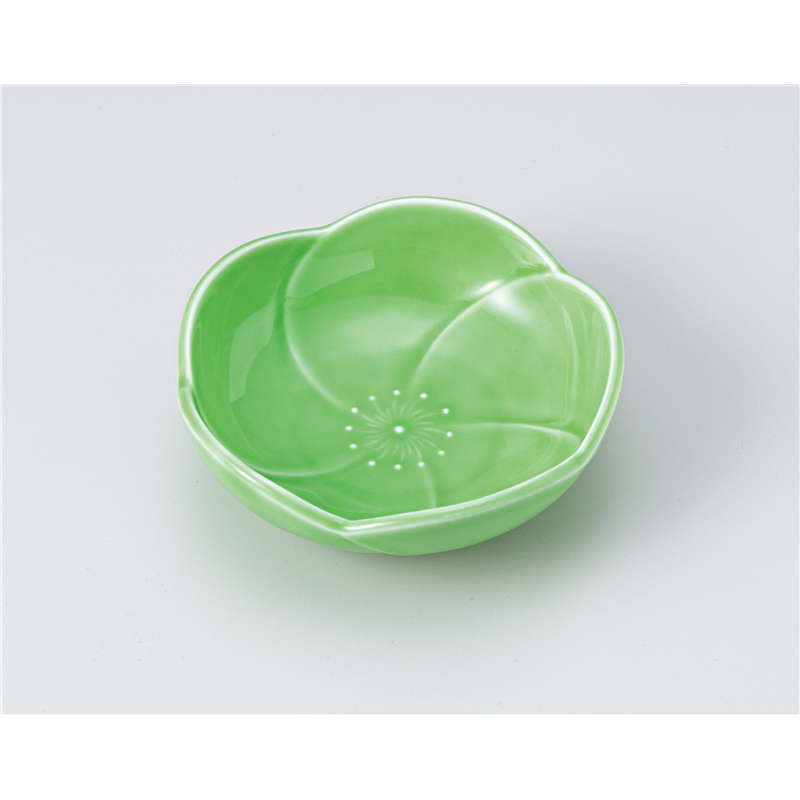 古林陶器 松花堂 グリーン梅型松花堂 1210640379 1個（ご注文単位1個）【直送品】