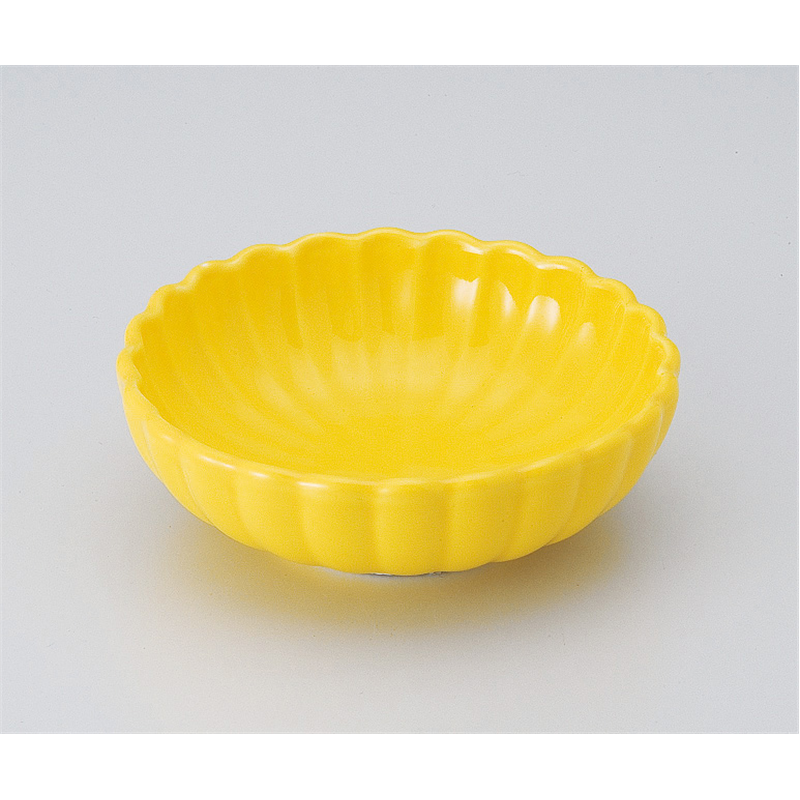 古林陶器 松花堂 黄菊型鉢 517030171 1個（ご注文単位1個）【直送品】
