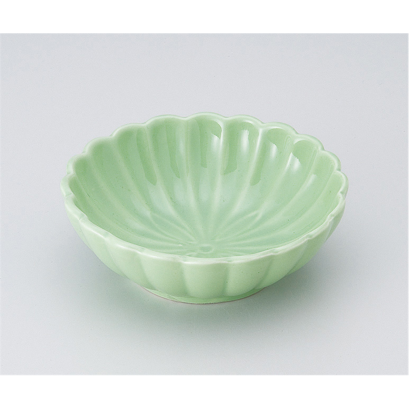 古林陶器 松花堂 グリン菊型鉢 517160257 1個（ご注文単位1個）【直送品】