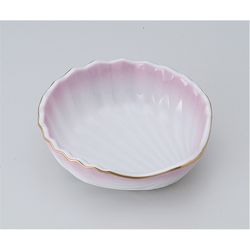 古林陶器 松花堂 ピンク吹貝型小鉢 517050130 1個（ご注文単位1個）【直送品】