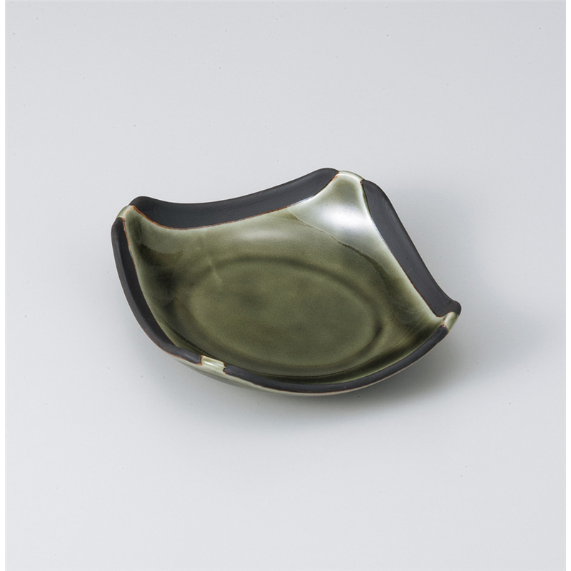 古林陶器 松花堂 桃山織部菱型浅鉢 817130174 1個（ご注文単位1個）【直送品】