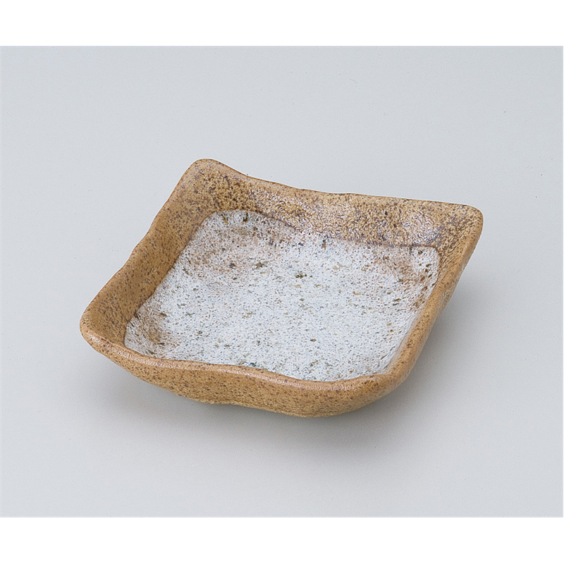 古林陶器 松花堂 うのふ茶唐津角小鉢 516940347 1個（ご注文単位1個）【直送品】