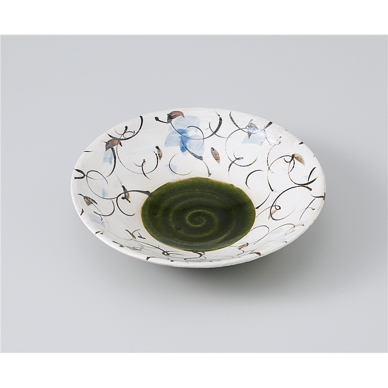 古林陶器 前菜皿 織部手描き盛鉢 1111720225 1個（ご注文単位1個）【直送品】