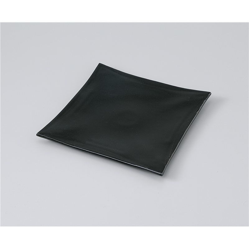 古林陶器 前菜皿 黒織部正角皿 1111710205 1個（ご注文単位1個）【直送品】